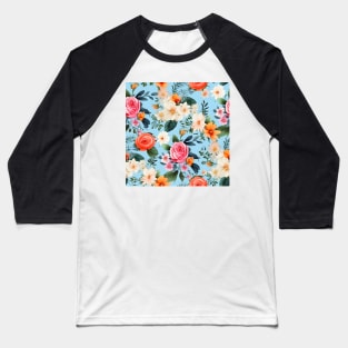 Wedding Flowers Pattern 12 Baseball T-Shirt